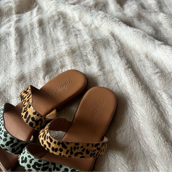 Madewell The Ilana Slide Sandal in Calf Hair - Picture 4 of 7